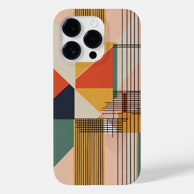 brown white and black blue small lines Case-Mate iPhone case (Back)