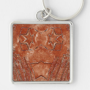 ~ Brown White Black ~ Keychain