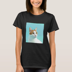 brown white cat_001 T-Shirt