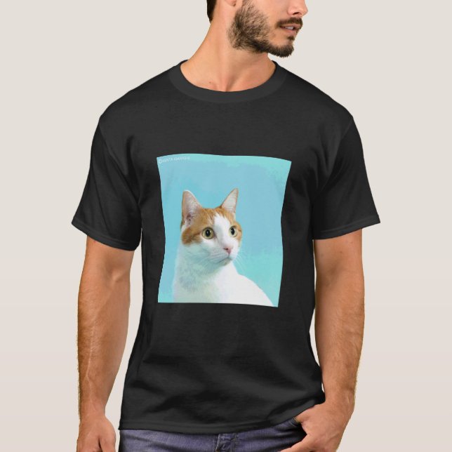 brown white cat_001 T-Shirt (Front)