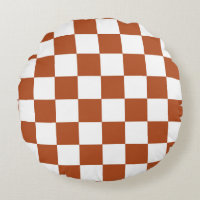 Brown White Chequered Check Pattern