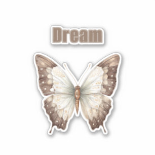 Brown White Dream Butterfly