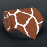 Brown White Giraffe Skin Pattern Tie<br><div class="desc">Brown and white giraffe skin pattern tie. Matching items available in our store.</div>