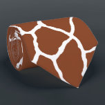 Brown White Giraffe Skin Pattern Tie<br><div class="desc">Brown and white giraffe skin pattern tie. Matching items available in our store.</div>