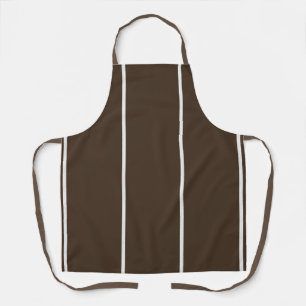 Brown White Stripe Kitchen Chef Apron