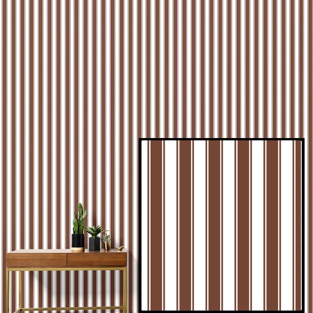 Brown & White Stripes Wallpaper (Creator Uploaded)