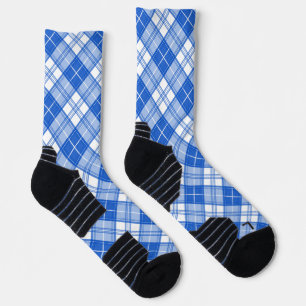 Brown White Tartan Pattern yxm0uat9 Socks