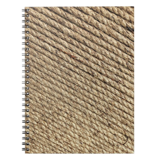 Brown wicker mat notebook (Front)