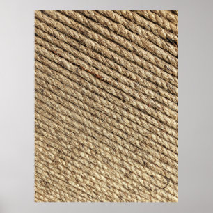 Brown wicker mat poster
