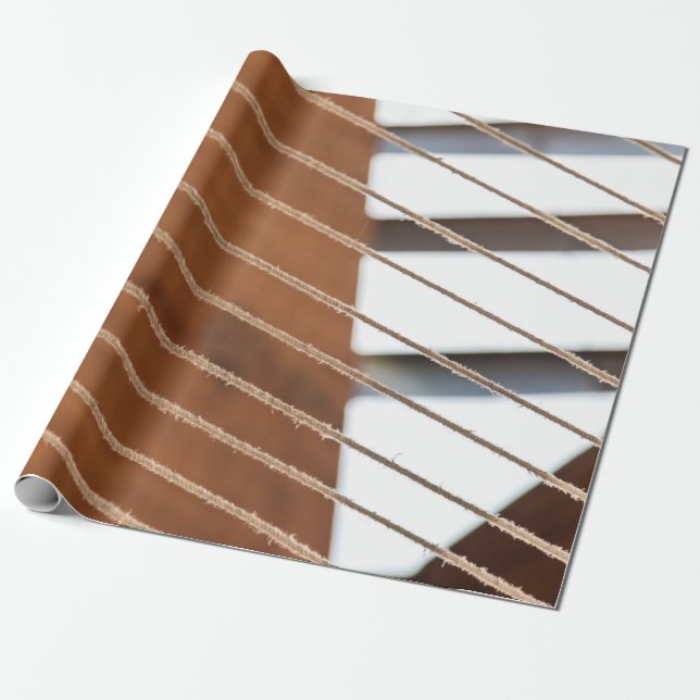 Brown window blinds during daytime wrapping paper (Unrolled)