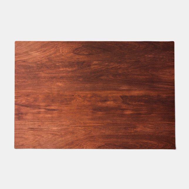 brown wood abstract doormat (Front)