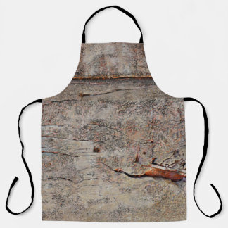 Brown wood apron