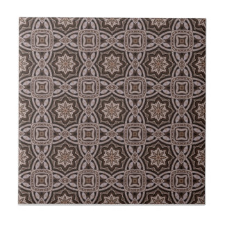 Brown Wood Carvings Ceramic Tile