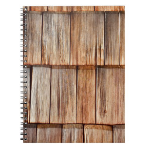 Brown wood notebook