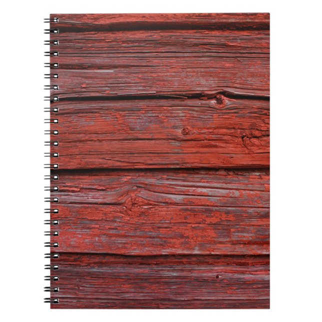 Brown wood plank notebook (Front)