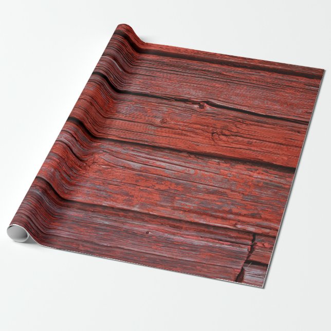 Brown wood plank wrapping paper (Unrolled)