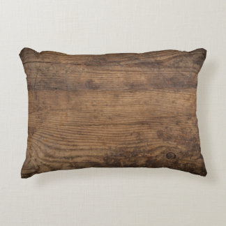 Brown Wood Texture Abstract Background Decorative Cushion