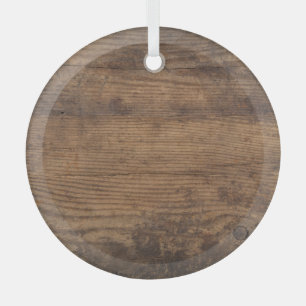 Brown Wood Texture Abstract Background Glass Tree Decoration
