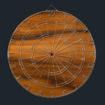 Brown Wood Texture Dartboard<br><div class="desc">A minimalistic design featuring a brown wood texture.</div>