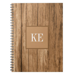 Brown Wood Texture Photo Notebook