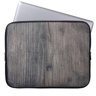 Brown wooden board laptop sleeve