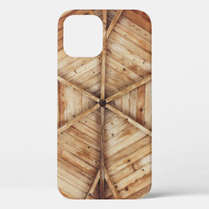 Brown wooden ceiling surface iPhone 12 case