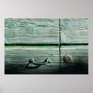 Brown wooden drawer poster