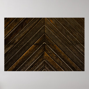 Brown wooden frame poster