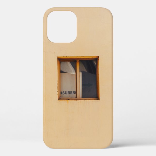BROWN WOODEN FRAMED GLASS WINDOW Case-Mate iPhone CASE (Back)