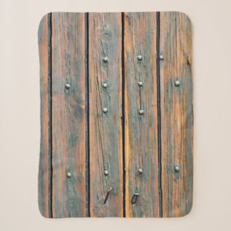 Brown wooden panel sherpa blanket