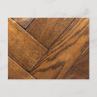 Brown Wooden Parquet Floor Postcard