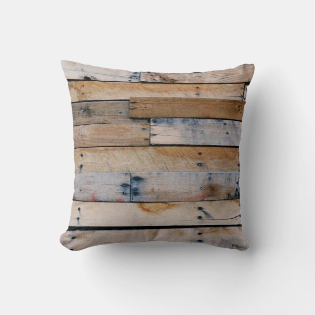 Brown wooden wall cushion (Front)