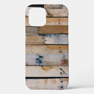 Brown wooden wall iPhone 12 case