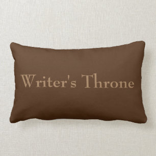 Brown, writer's cushion, writer's gift, posture lumbar cushion