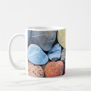 Brown yellow and grey stones coffee mug