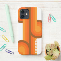 Brown Yellow Orange Midcentury Art Pattern