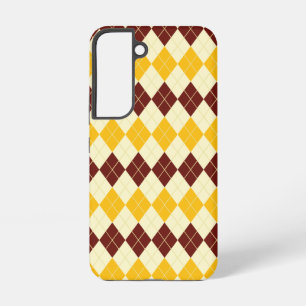 Brown - Yellow Scottish Tartan-Pattern Samsung Galaxy Case