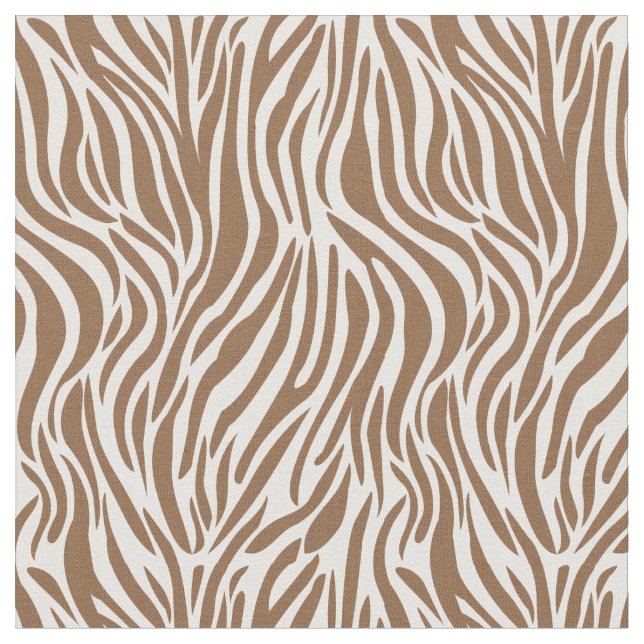 Brown zebra geometric home decoration fabric (Close Up)