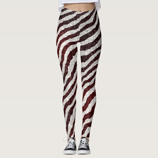 Brown Zebra Leggings (Front)