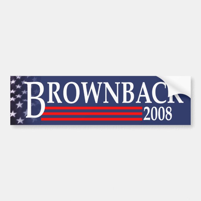 Brownback for President Bumper Sticker (Front)