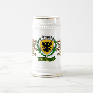Browne Irish Shield Personalised Beer Stein