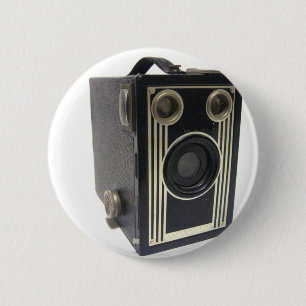 Brownie Antique Camera 6 Cm Round Badge