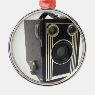 Brownie Antique Camera Metal Tree Decoration