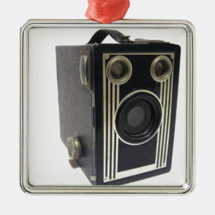 Brownie Antique Camera Metal Tree Decoration