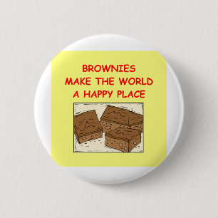 brownie brownies 6 cm round badge
