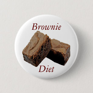 Brownie Diet 6 Cm Round Badge