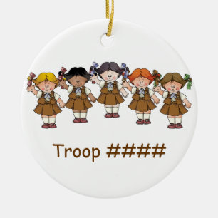 Brownie Group Ceramic Tree Decoration