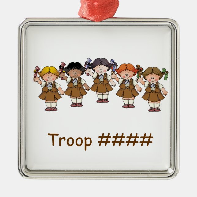 Brownie Group Metal Tree Decoration (Front)