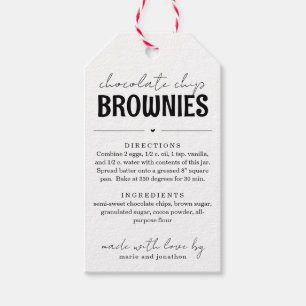 Brownie Mix in a Jar Gift Gift Tags