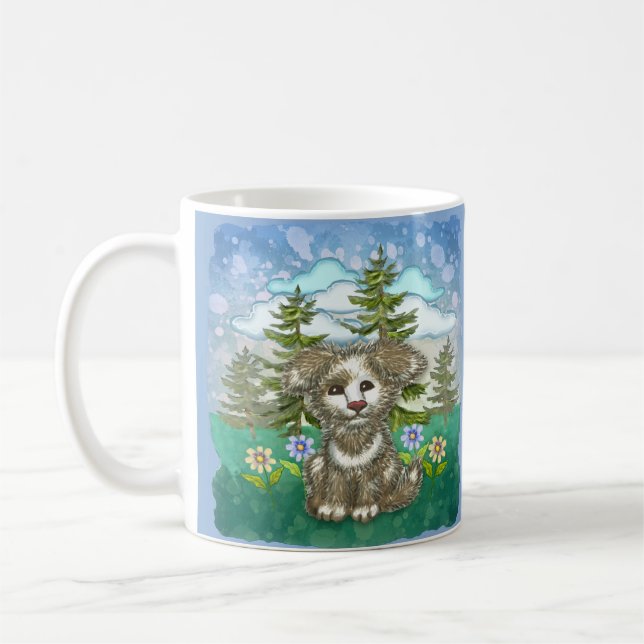 Brownie Pup Dog  Coffee Mug (Left)